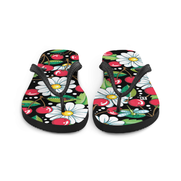 Cherry Daisy Flip-Flops For Sale