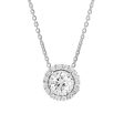 Mirage Halo Diamond Necklace 1ct Online Hot Sale