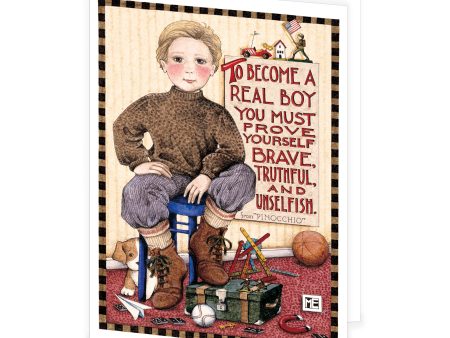 Real Boy Greeting Card Online