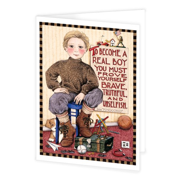 Real Boy Greeting Card Online