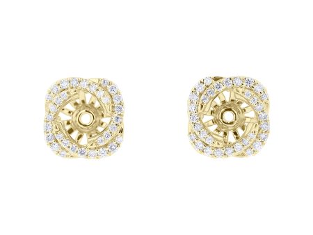 Divine Swirl Diamond Stud Jackets 3 8ct Fashion