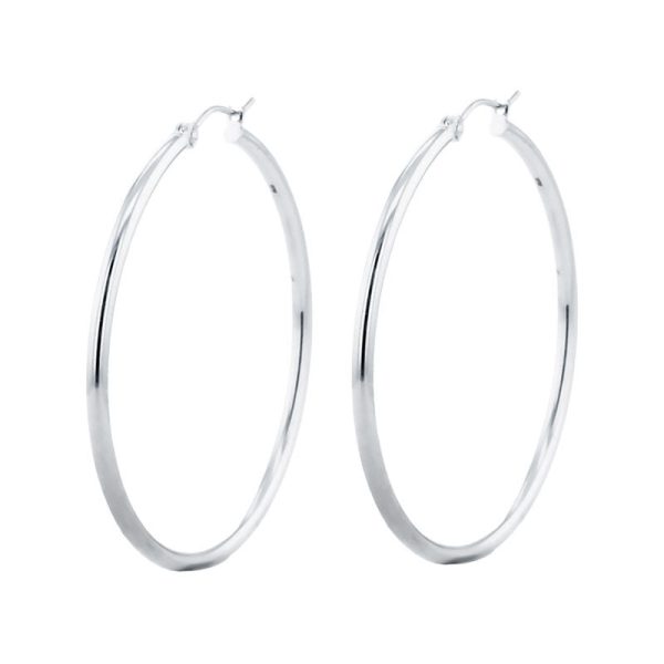 Classic Gold Hoop Earrings 2x50MM Online now