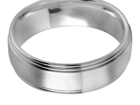 Double Step Edge 7mm Wedding Ring Online now