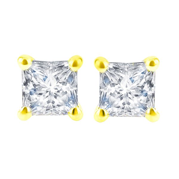 Princess Bella Diamond Stud Earrings 3 8ct For Discount