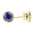 Ellie Blue Sapphire Stud Earrings 5 8ct Sale