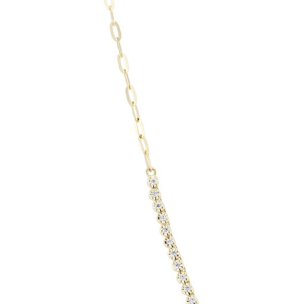 Rory Paper Clip Diamond Necklace Online now