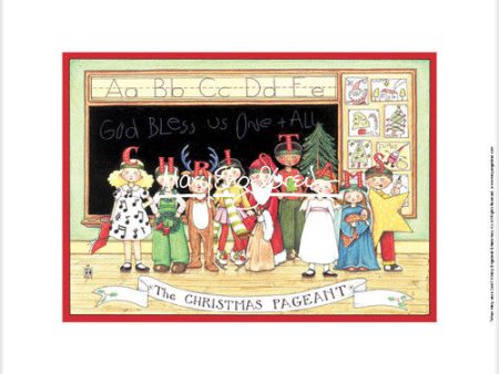 Christmas Pageant Fine Art Print For Cheap