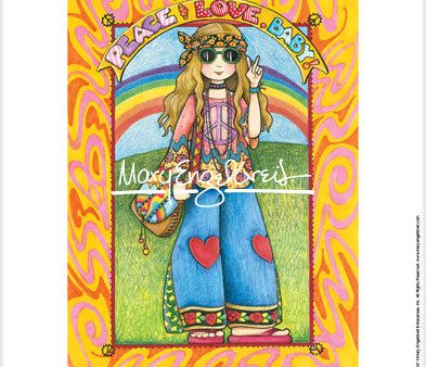 Hippie Chick Fine Art Print For Cheap