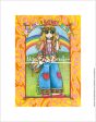 Hippie Chick Fine Art Print For Cheap