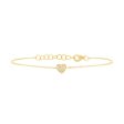 Sparkling Heart Diamond Bracelet Discount