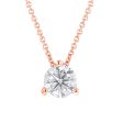 Naked Solitaire Diamond Necklace 3 4ct For Cheap