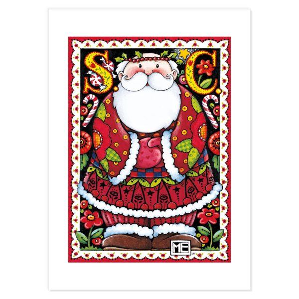 Christmas Santas Postcards, series 1 For Sale