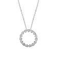 Ring of Hearts Diamond Necklace For Sale