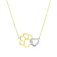 Helping Paw Gold Diamond Necklace Sale