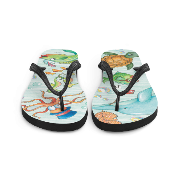 Just Keep Swimming Flip-Flops Online Hot Sale