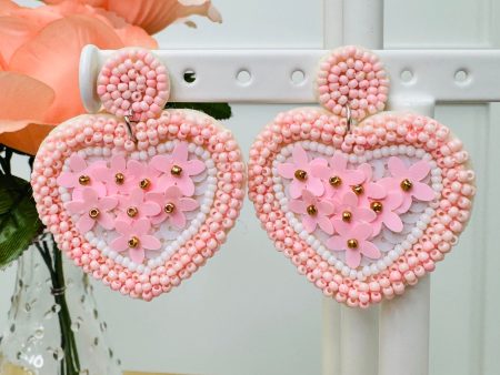 Blushing Heart Earrings Discount