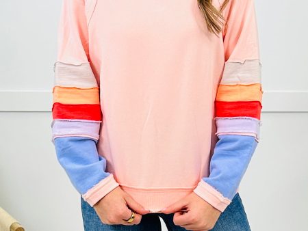 Prism Perfection Pullover In Lt Coral Online Hot Sale