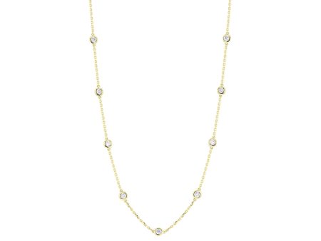 Classic Bezel Station Diamond Necklace 1 1 2ct Online Hot Sale