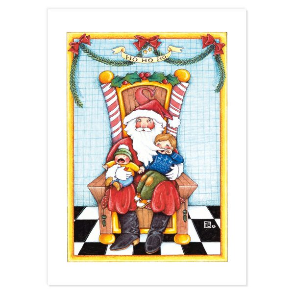 Christmas Santas Postcards, series 1 For Sale