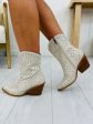 Never Too Much Sparkle Boots In Ivory Fashion