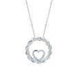 Silver Wrapped Up In Love Diamond Necklace Hot on Sale