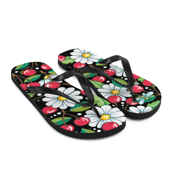 Cherry Daisy Flip-Flops For Sale