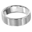 Flat Sandpaper 7mm Wedding Ring Hot on Sale