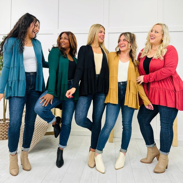 REG CURVY Hardly Can Wait Cardigan- Multiple Colors! Hot on Sale