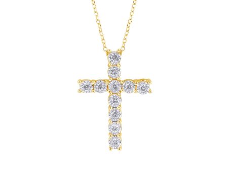 Mirage Diamond Cross Necklace 1 4ct Discount