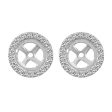 Classic Round Diamond Stud Jackets 1 4ct Hot on Sale