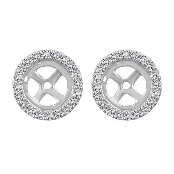 Classic Round Diamond Stud Jackets 1 4ct Hot on Sale