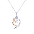 Hold Me Mommy Diamond Heart Necklace Online Hot Sale