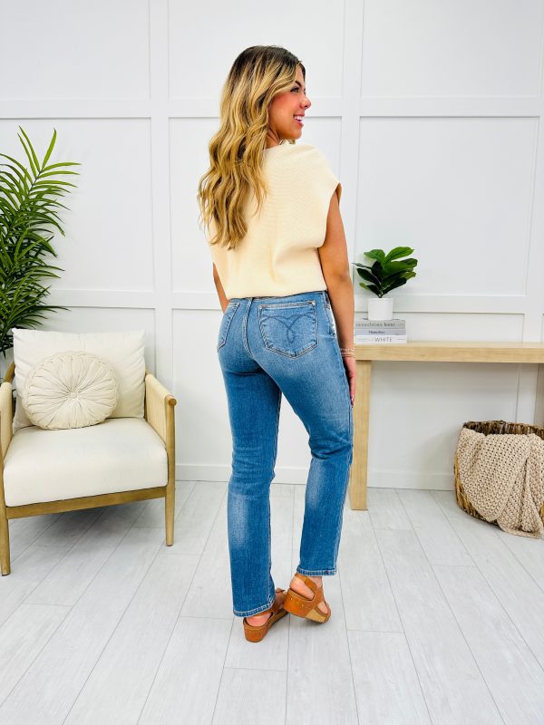 Judy Blue Warm Embrace Thermal Lined Straight Leg Jeans Online Sale