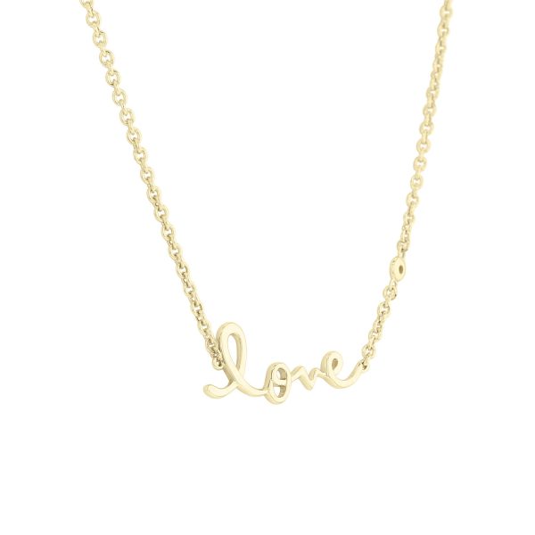 Petite Love Chain Diamond Necklace For Cheap