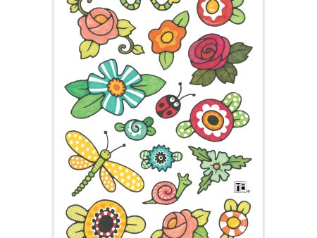 Garden Fun Sticker Sheet Cheap