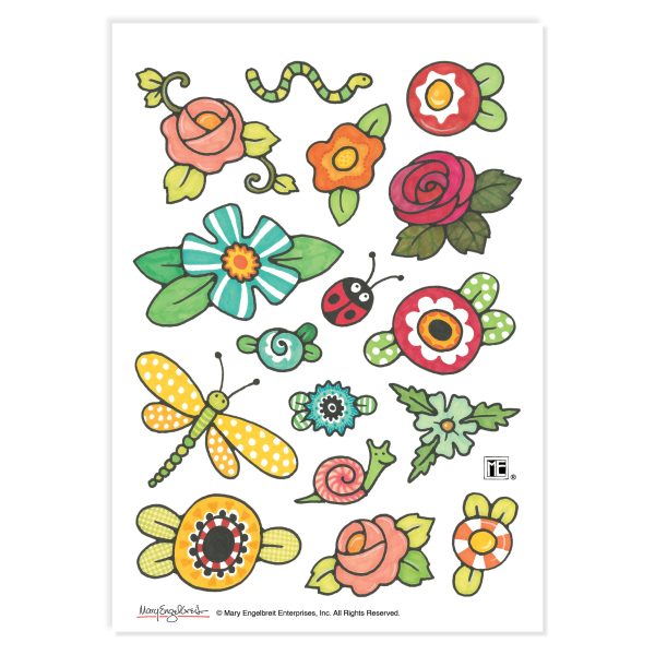 Garden Fun Sticker Sheet Cheap