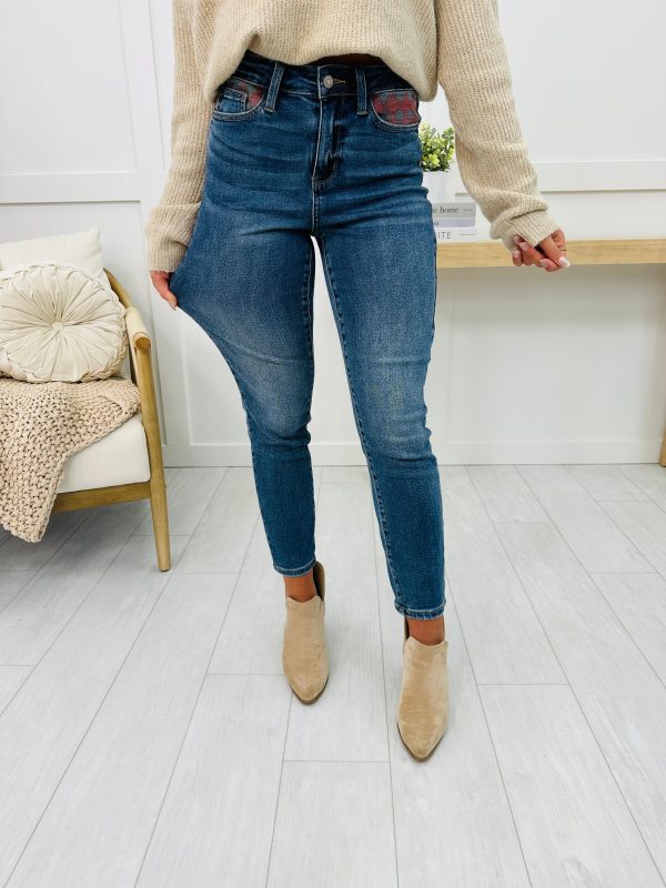 Judy Blue Deck the Halls Slim Fit Jeans in Reg Curvy Sale