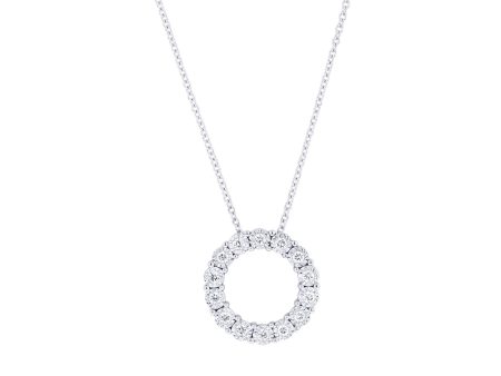 Mirage Circle Diamond Necklace 1 6ct Online Sale