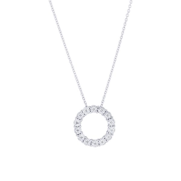 Mirage Circle Diamond Necklace 1 6ct Online Sale