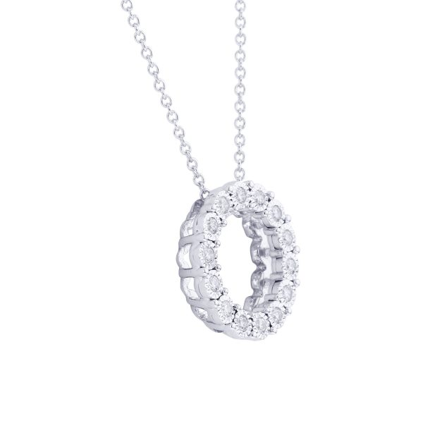 Mirage Circle Diamond Necklace 1 6ct Online Sale