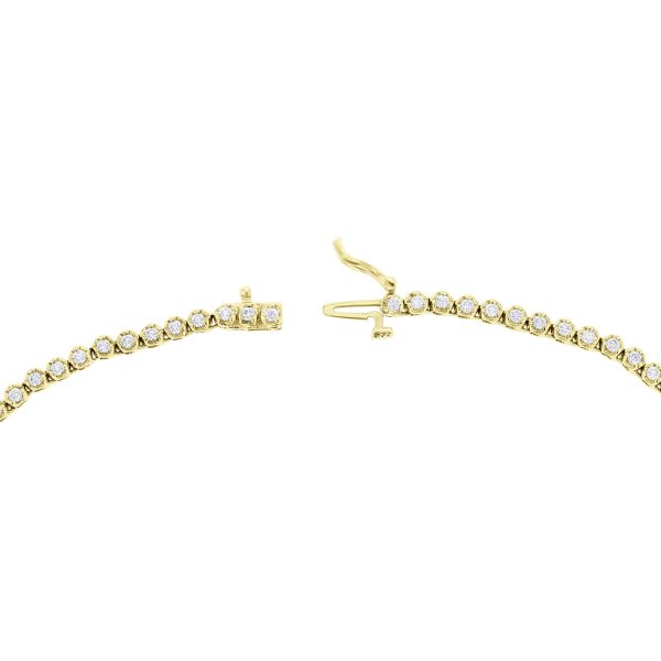 Miracle Diamond Tennis Necklace 3 3 4ct Online Hot Sale