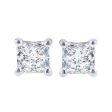 Exclusive Princess Diamond Stud Earrings 1 4ct For Cheap