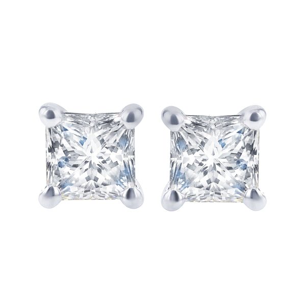 Exclusive Princess Diamond Stud Earrings 1 4ct For Cheap