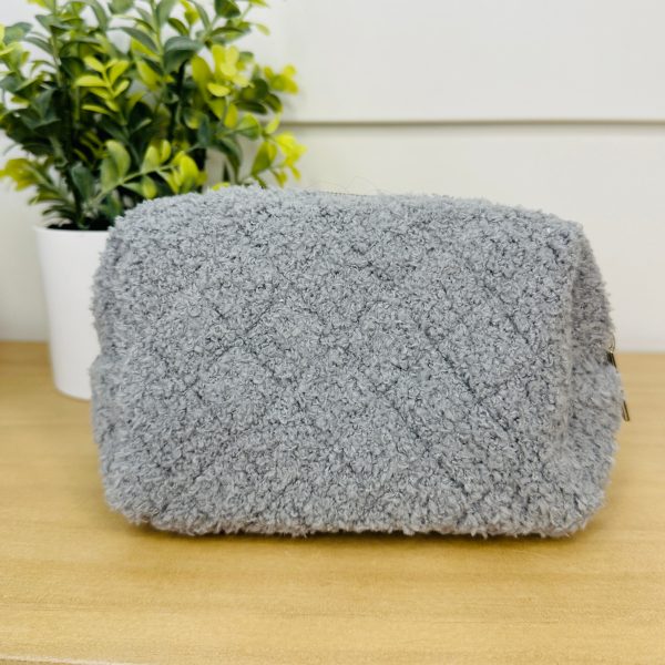 Fleece Cosmetic Bag- Multiple Colors! Cheap