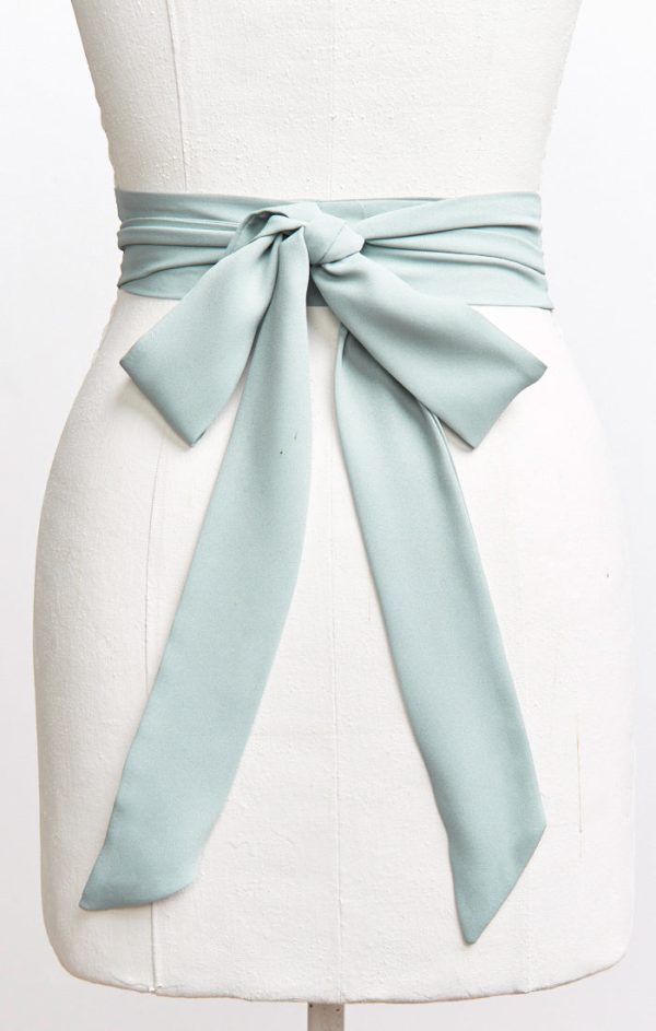 Bridesmaid Sash ~ Silver Sage Crisp For Sale