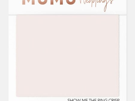 Bridesmaid Fabric Swatch ~ Show Me The Ring Crisp Sale