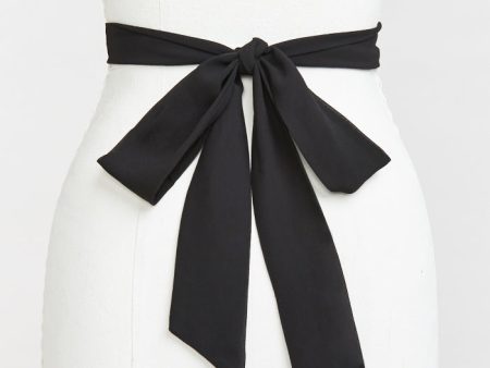 Bridesmaid Sash ~ Black Chiffon Fashion