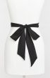 Bridesmaid Sash ~ Black Chiffon Fashion